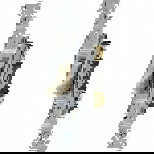 Toggle Switches; Switch Type: Medium-Duty; Switch Sequence: Off-On; Contact Form: DPDT; Actuator Type: Toggle; Terminal Type: Screw; Maximum Amperage at 125 Volts: 20 A; Maximum Amperage at 250 Volts: 20.0 A; Mount Type: Box Mount; Body Material: Nylon; I